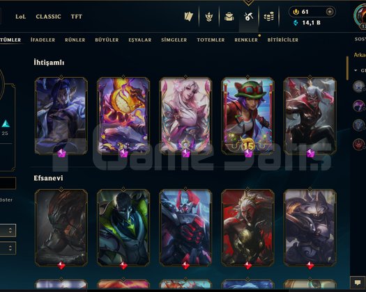Güzel hesap zümrüt dolu skin