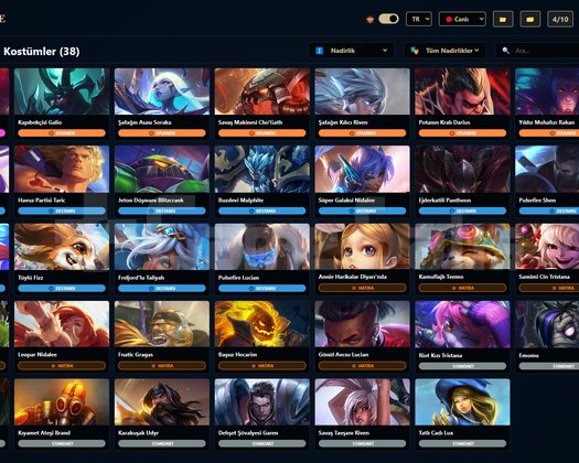 TR / 69 LVL + 38 SKİN + Derecesiz + OTO