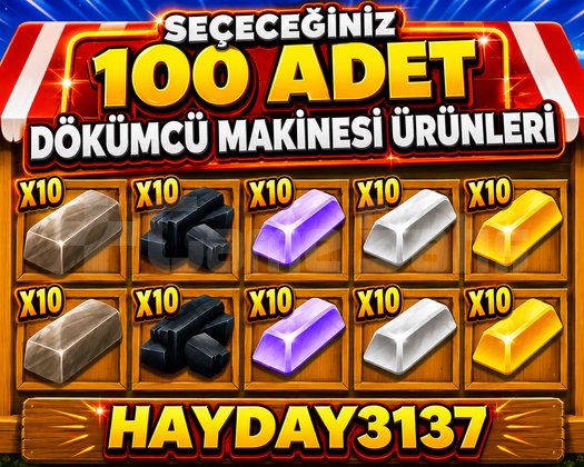 HAYDAY DÖKÜMCÜ MAKİNESİ ÜRÜNLERİ