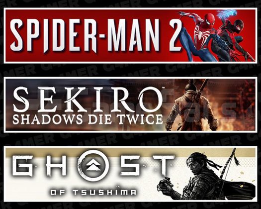 Spider-Man 2 +Sekiro +Ghost Of Tsushima
