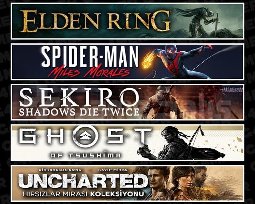 Elden +Miles +Sekiro +Tsushima +Uncharte