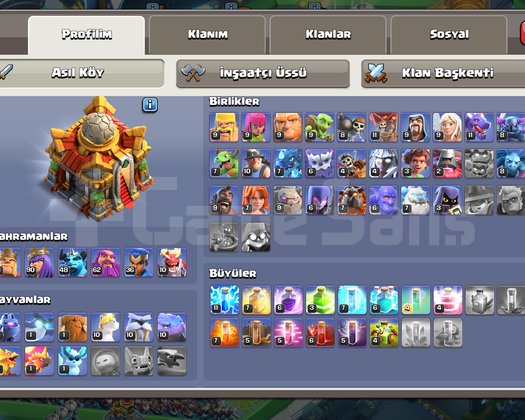 Clash of clans kb 16 ful + arka planlı
