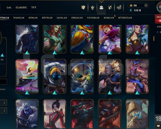 530 LEVEL / 272 SKİN / FUL HERO