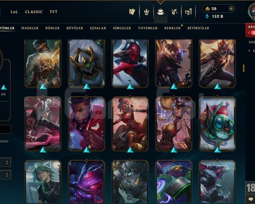 530 LEVEL / 272 SKİN / FUL HERO