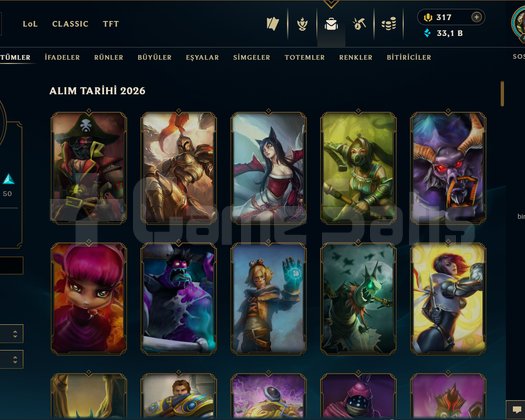 Temiz full şampiyon lol hesabı