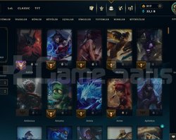Temiz full şampiyon lol hesabı