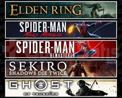 Elden +Miles +Spider 1 +Sekiro +Tsushima