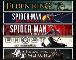 Elden +Miles +Spider 1 +Tsushima +Wukong