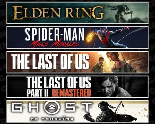 Elden +Miles +TLOU1 +2 +Tsushima