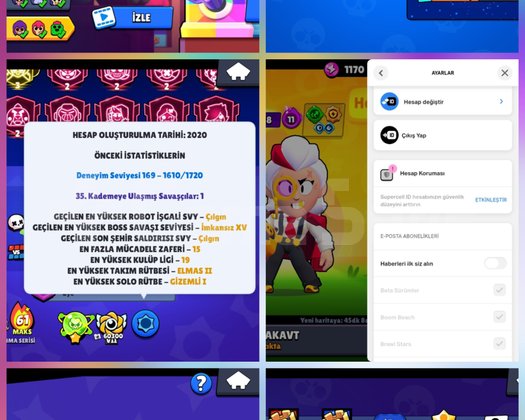 138K MASTER 35 RANK UZAYLI BRAWL STARS