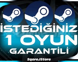STEAM İSTEDİĞİNİZ 1 OYUN + GARANTİ