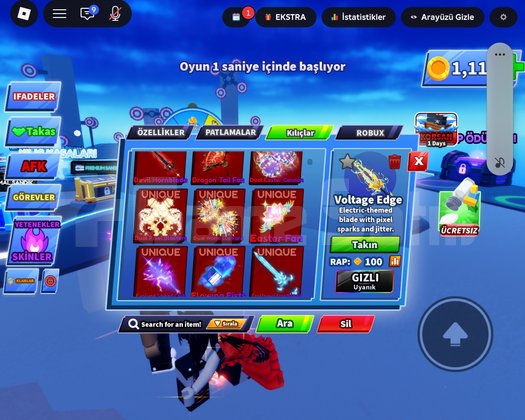 Blade ball itemler offer verin