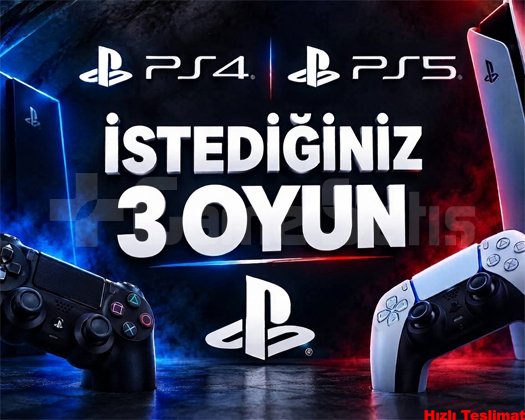 İSTEDİĞİNİZ 3 OYUN PS4/PS5/PRO +GARANTİ