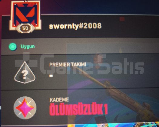 50lv yüksek mmr immortal 1 hesap