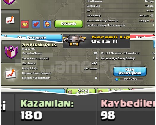 12sv/ Usta 2 lig klanı