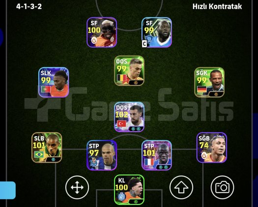 KG 3260 3 BOMBACI+ROMARİO+BEST+PİRLO+CAH