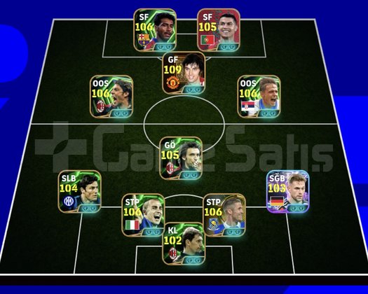 KG 3260 3 BOMBACI+ROMARİO+BEST+PİRLO+CAH