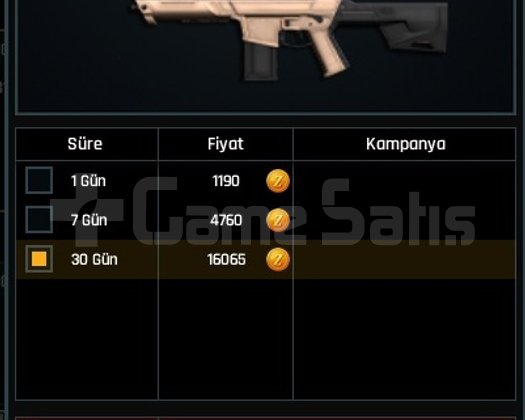 1 AYLIK ATAK SATILIR
