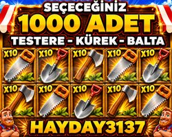 1000 adet TESTERE-BALTA-KÜREK