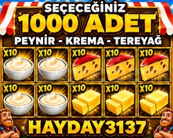 1000 adet PEYNİR-TEREYAĞ-KREMA