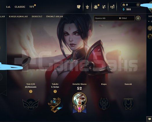 EUW HANDMADE RANK KASMAYA HAZIR HESAP