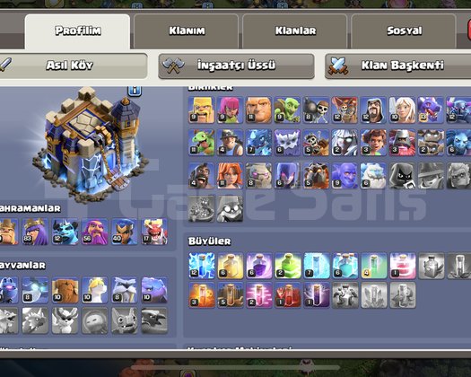 Clash ve royel hesabı ile