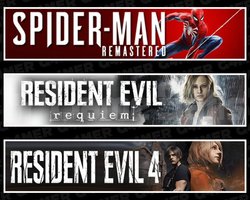 SpiderMan RE +Resident Evil 4 +Requiem