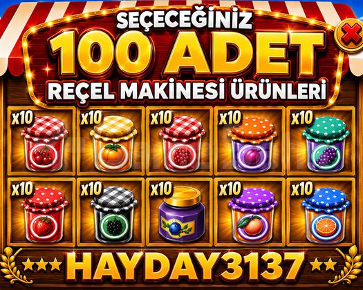 REÇEL MAKİNESİ ÜRÜNLERİ