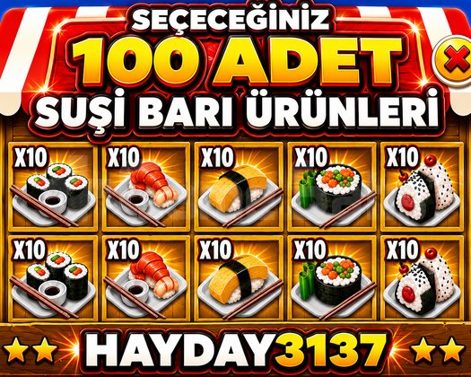 SUŞİ BARI ÜRÜNLERİ