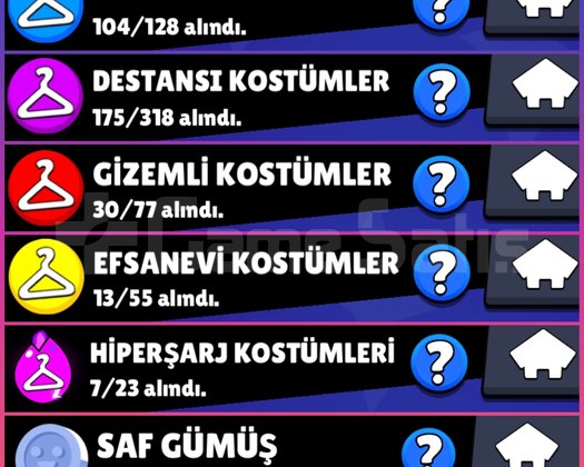 112 BİN KUPA 106 KARAKTER 433 KOSTÜM
