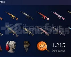 PUBG Steam Hesabı 4.883 Saat 1000+ Skin