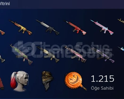 PUBG Steam Hesabı 4.883 Saat 1000+ Skin