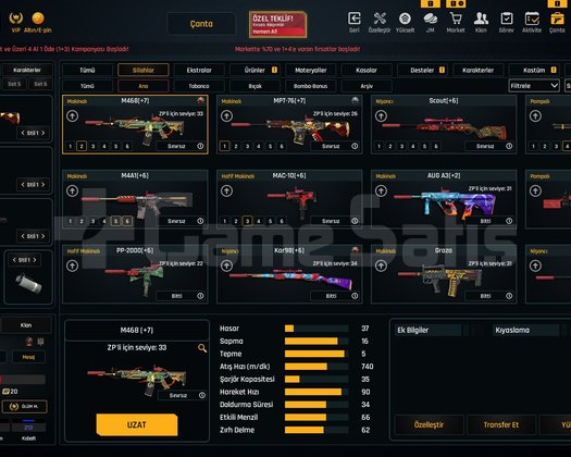 2017 - SINIRSIZ MPT VE M468 +7 - 90 LVL