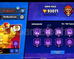 BRAWL STARS 93K KUPA 10 EFSANEVİ