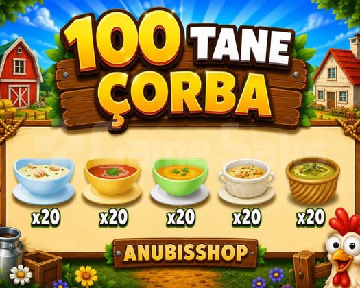 100 çorba anında teslimat