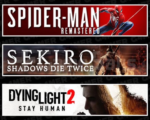 SpiderMan RE +Sekiro +Dying Light 2