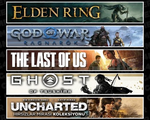 Elden +Ragnarök +TLOU1 +Tsushima +Unchar