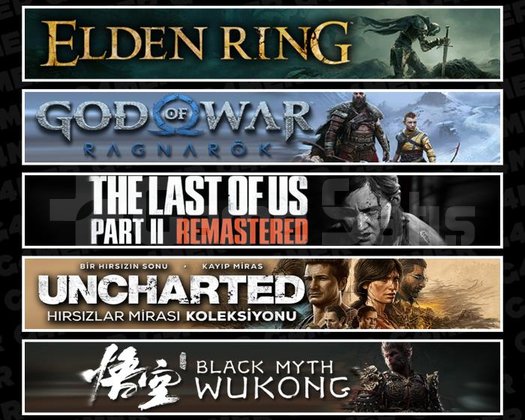 Elden +Ragnarök +TLOU2 +UNCH +Wukong