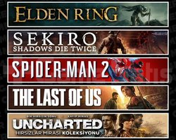 Elden +Sekiro +Spider 2 +TLOU1 +Uncharte