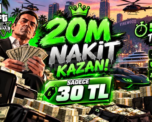 GTA 5 ONLINE  20.000.000 NAKİT SATIŞI