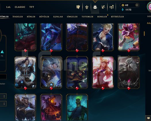 246 LEVEL / 185 SKİN / 129 HERO