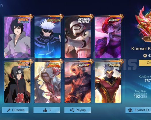 8 LEGEND/45 SARI/45 PEMBE/757 SKIN