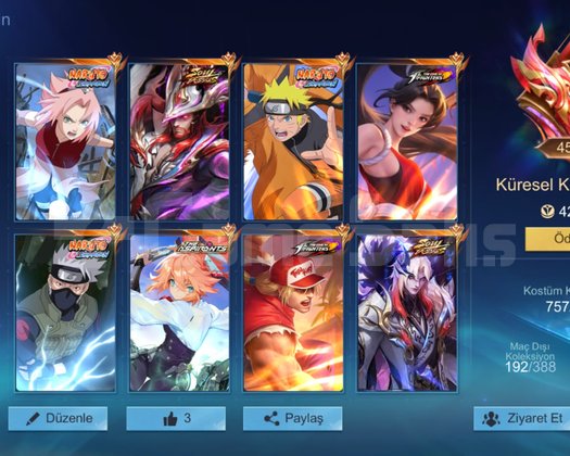 8 LEGEND/45 SARI/45 PEMBE/757 SKIN