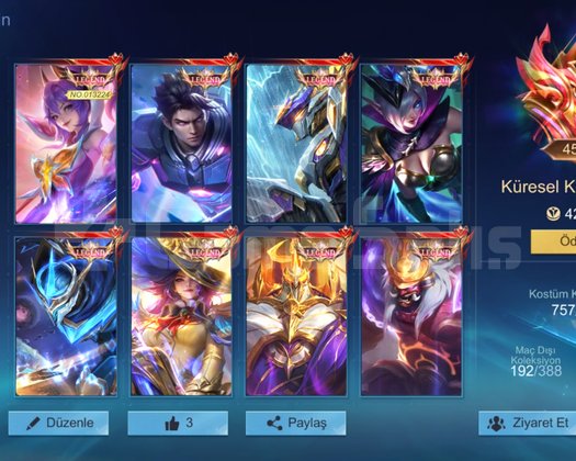 8 LEGEND/45 SARI/45 PEMBE/757 SKIN