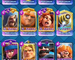 SATİLİK CR HESABİ 16 MAX KART BOL EMOJİL
