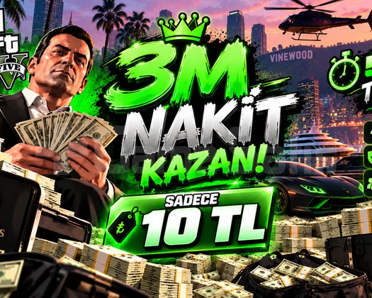 GTA 5 ONLINE  3.000.000 NAKİT SATIŞI