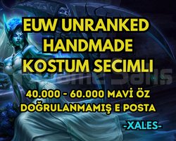 EUW HANDMADE UNRANKED 40-60K+MÖ 30Level