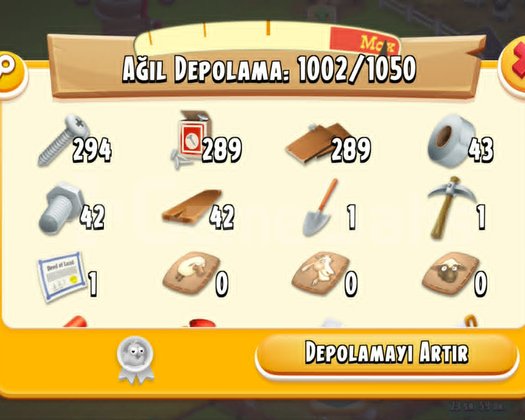 +30 LEVEL 1.000 DEPO AMBAR MALZEMESİ