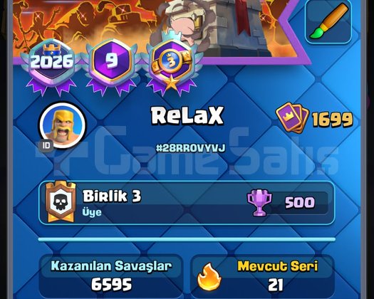 9 YILLIK + NİHAİ + 15.000 KUPA HESAP