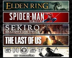 Elden +Spider 1 +Sekiro +TLOU1 +Tsushima